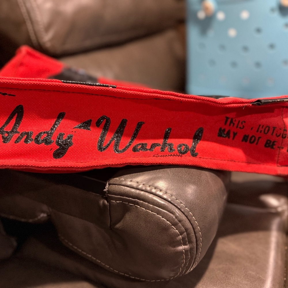 Andy Warhol Jackie O Red Tote Bag - Picture 10 of 13